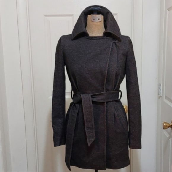 A/X Armani Exchange Charcoal Belted Jacket - Picture 12 of 15